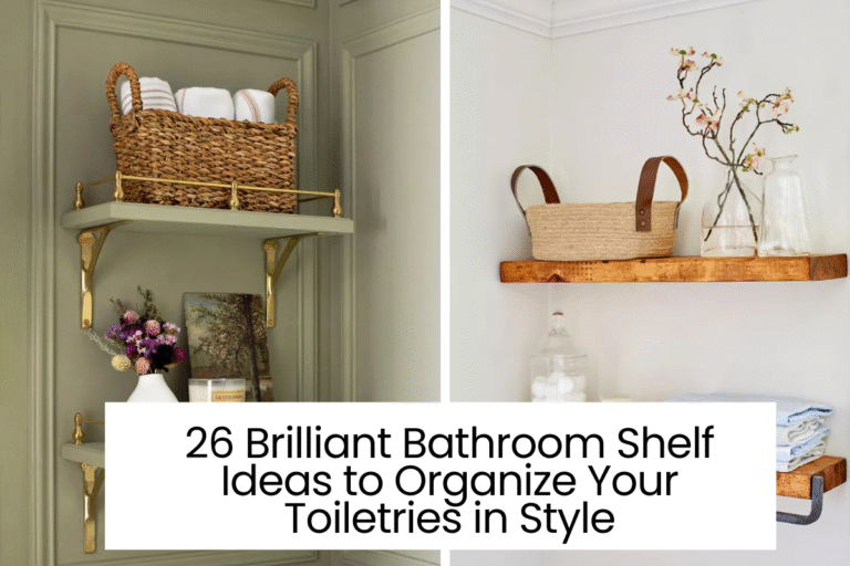 26 Brilliant Bathroom Shelf Ideas to Organize Your Toiletries in Style
