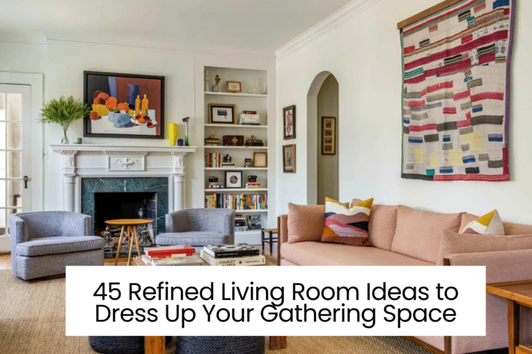 45 Refined Living Room Ideas to Dress Up Your Gathering Space
