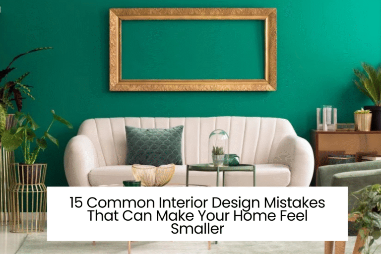 15 Common Interior Design Mistakes That Can Make Your Home Feel Smaller