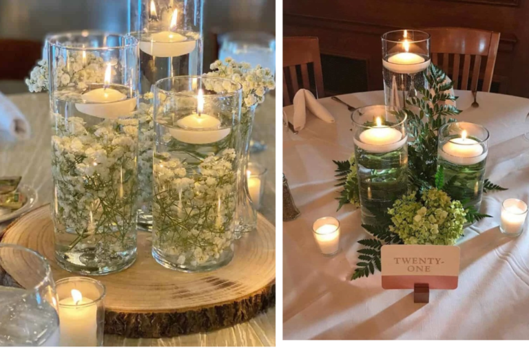 15 Stunning Floating Candle Wedding Centerpieces for a Romantic Reception